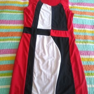 Sleeveless Mod art deco style dress